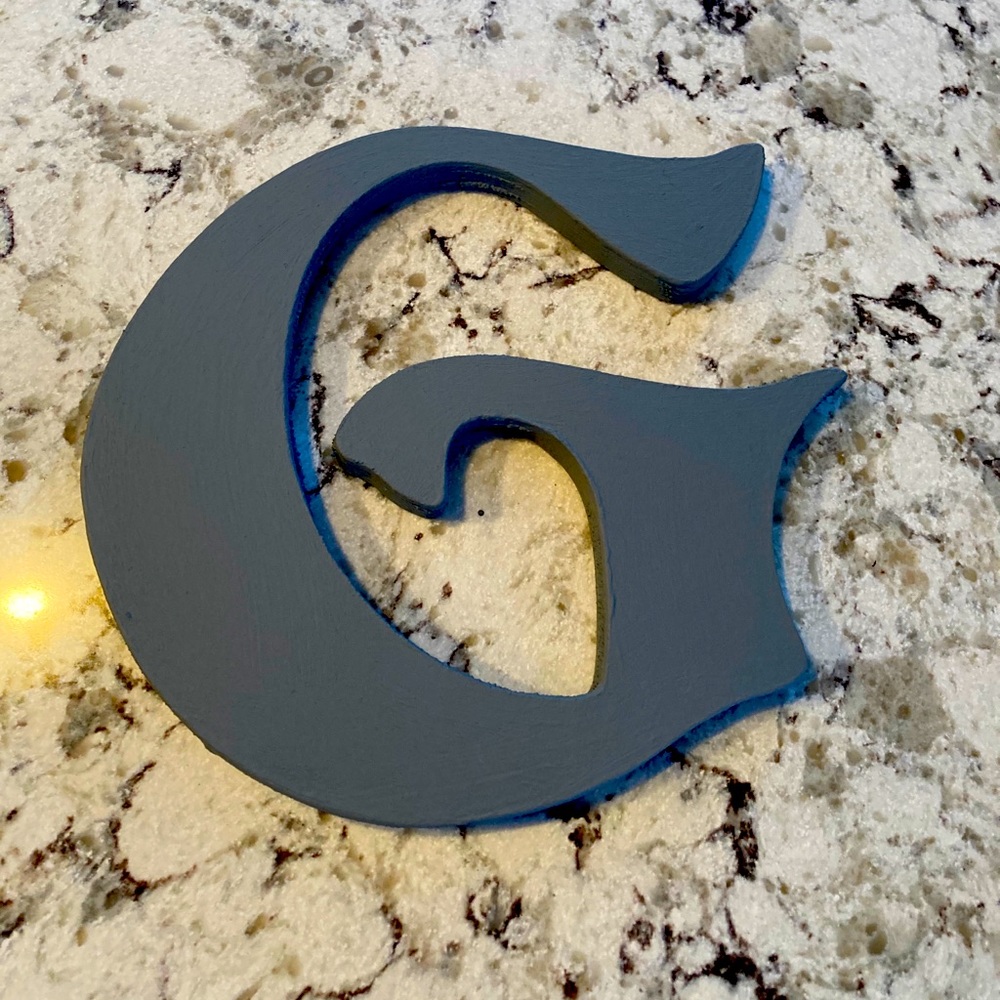 Sale 5 for $20! Wood Grey Letter G